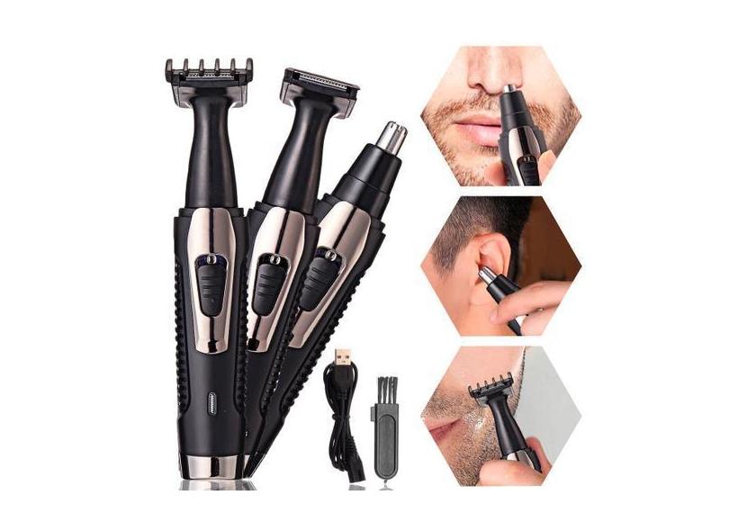 Maquininha 2 em 1 Completa Para Depilação De Barba E Bigode - GENZO