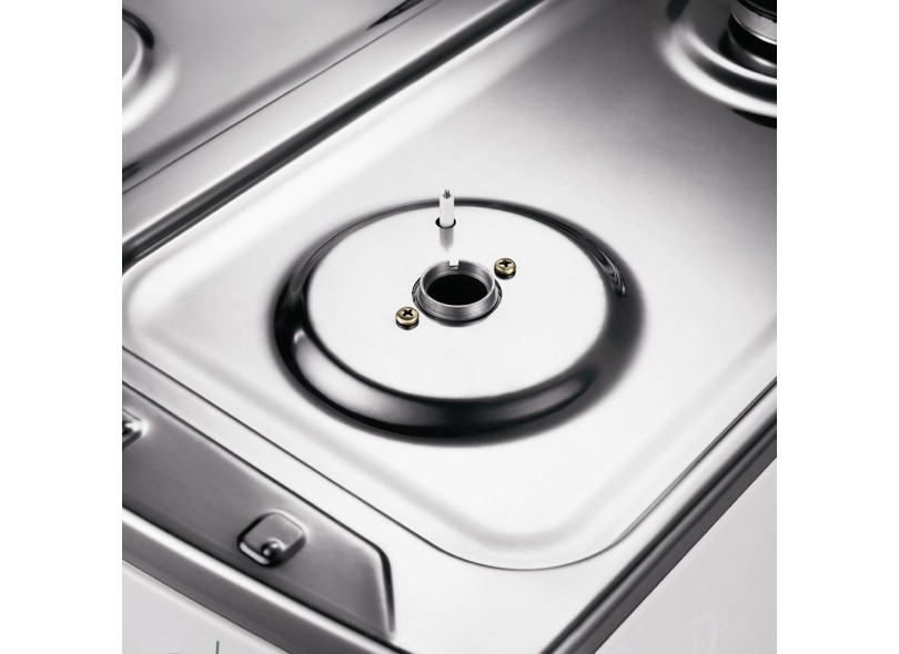 Fogão de Piso Consul Erva Doce 4 Bocas Acendimento Automático Acabamento Inox CF350AR