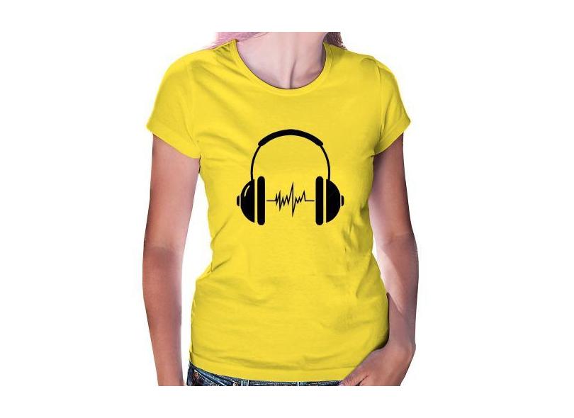 Baby Look Headphone Batimentos - Foca Na Moda