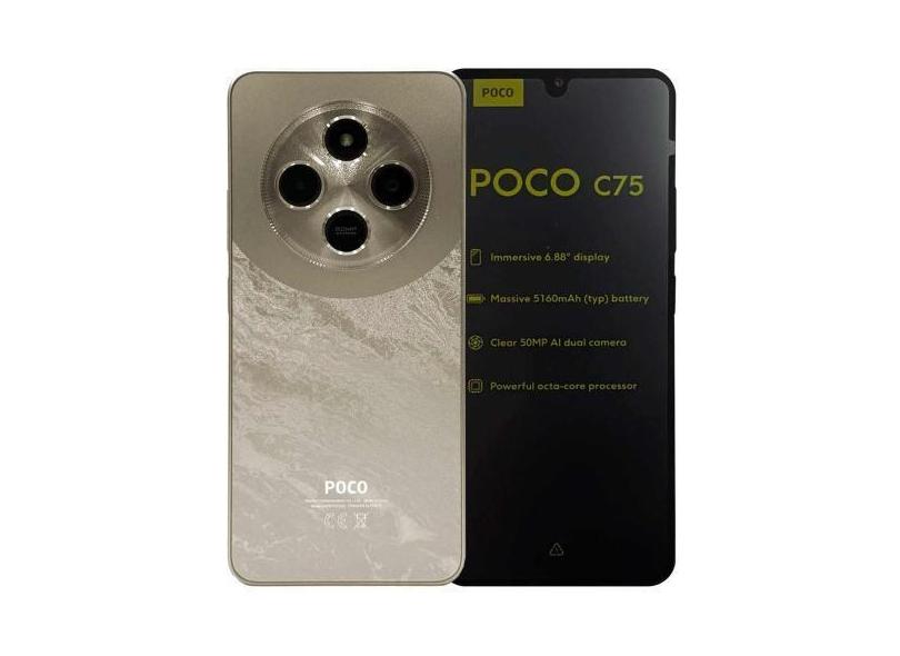 Smartphone Xiaomi Poco C75 Global 256GB 8GB RAM Dual SIM Tela 6.74"