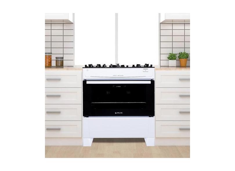 Fogão de Chão Piso À Gás 5 Bocas Acendimento Automático Forno Cozinha 
