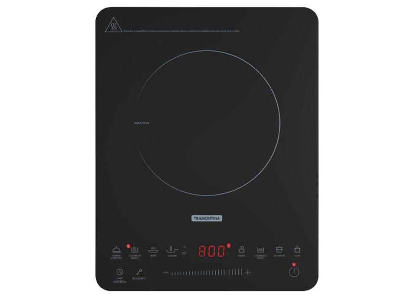 Cooktop Portátil 1 Área Elétrico por Indução Vitrocerâmico Slim Touch 127 V Tramontina 94714/131