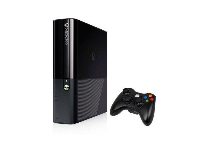 Console 360 Super Slim 250gb + 3 Jogos Standard Cor Preto, Xbox 360