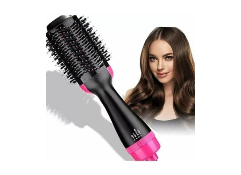 Escova Secadora Black Pink Alisadora 110V, 110V