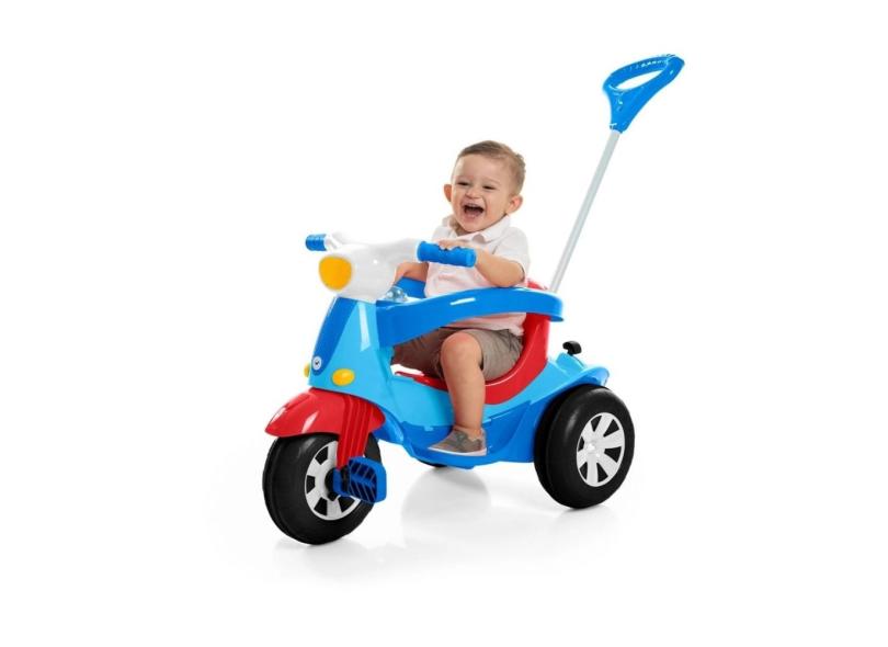 Triciclo Infantil Eletrico 6V Velotri 3 em 1 Menino - Calesita 1023