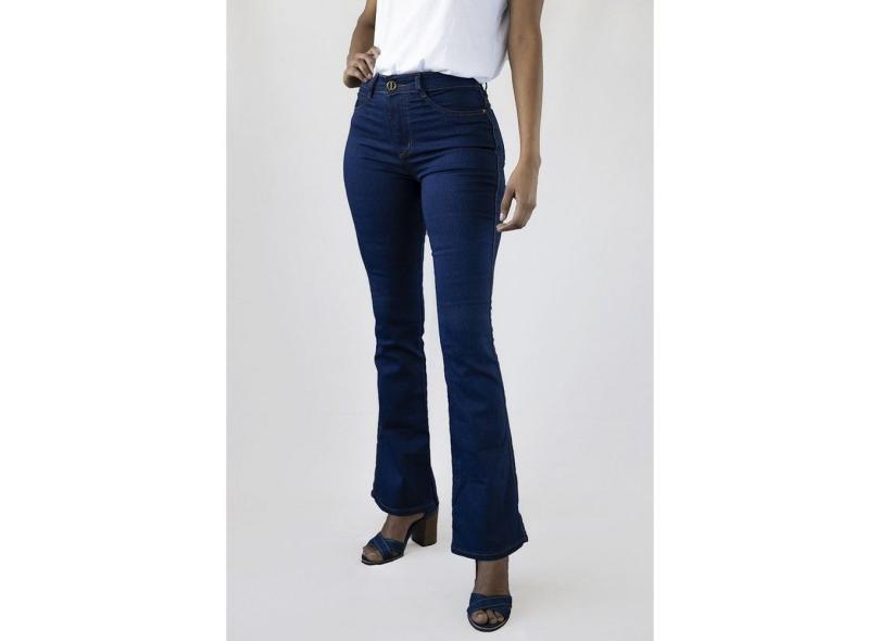 Calça jeans Feminina Versatti Flare Lavagem Escuro Espanha com o Melhor  Preço é no Zoom