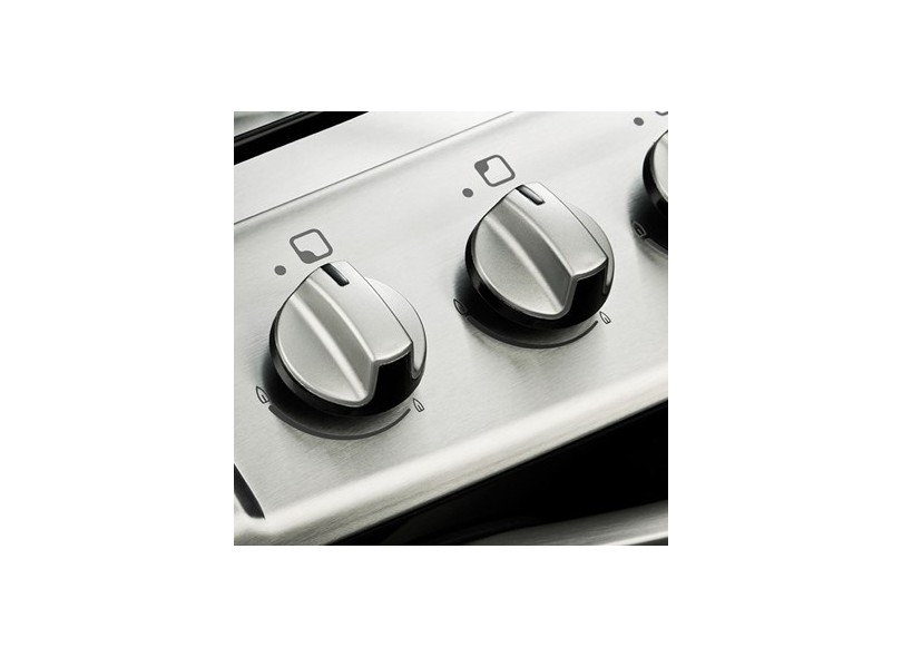 Fogão de Piso Electrolux Celebrate 5 Bocas Acendimento Automático Acabamento Inox Grill 76STX