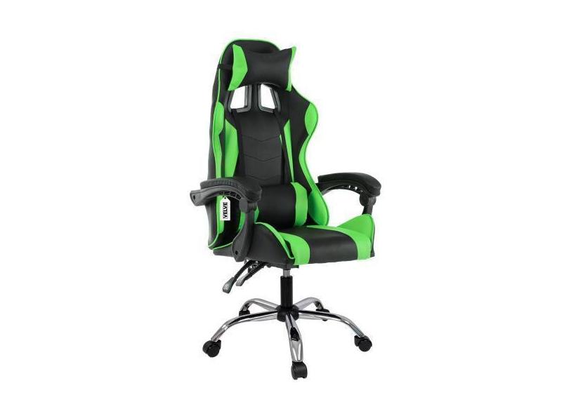 Cadeira Gamer Giratória Com Rodinhas Cg1.09 Verde - Velve