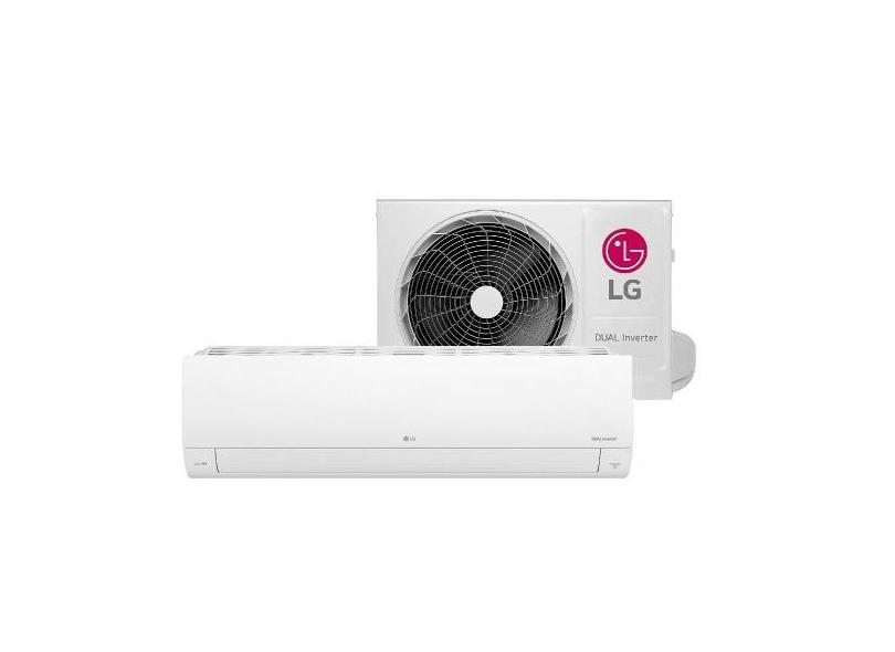 Ar-Condicionado Lg Dual Inverter Voice 9000 Btus Quente E Frio Branco