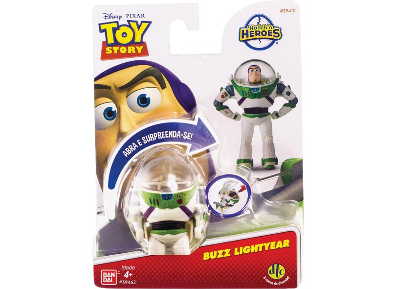 Boneco Toy Story Buzz Lightyear Hatch´N Heroes - DTC