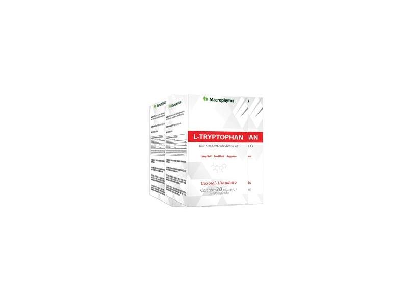 5x L-tryptophan 600mg 30 Capsulas (triptofano) Macrophytus com o Melhor ...