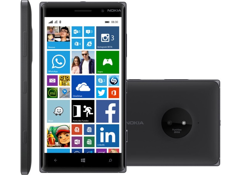 Smartphone Nokia Lumia 830 Câmera 10,0 MP 16GB Windows Phone 8.1 3G Wi-Fi 4G