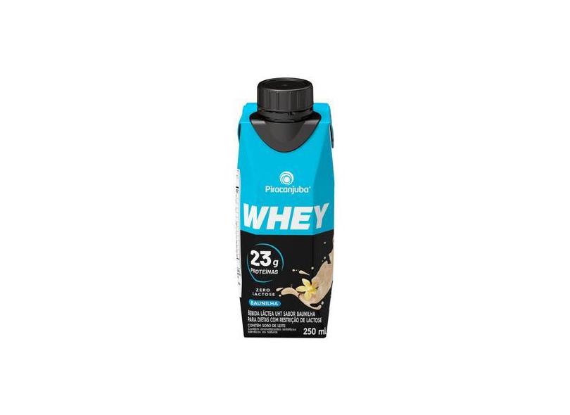 Bebida Láctea com 23g de Proteína Piracanjuba - Whey Baunilha Zero Lac