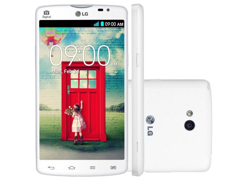 Smartphone LG L80 D385 Câmera 8,0 MP 2 Chips 8GB Android 4.4 (Kit Kat) Wi-Fi 3G