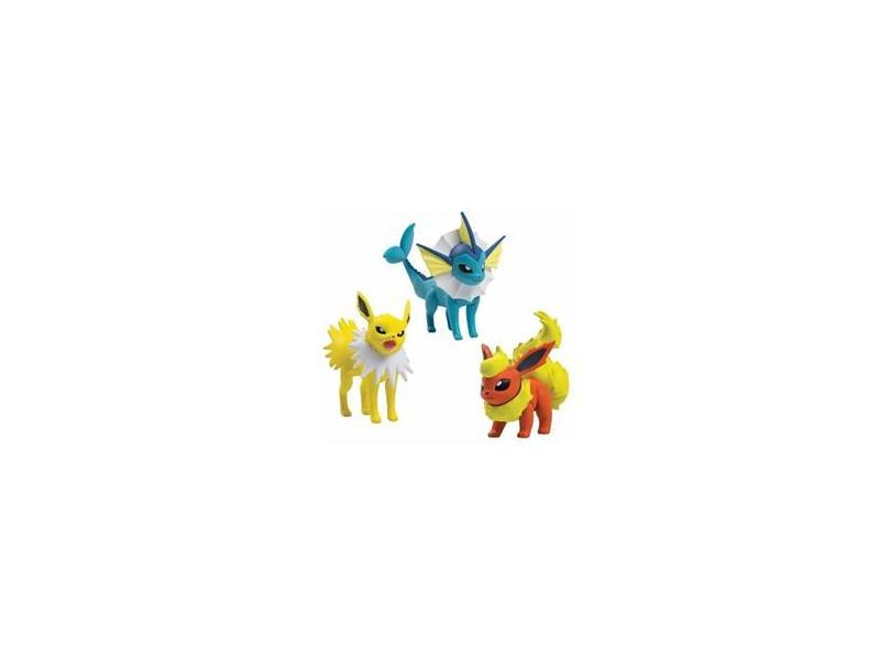 Compre Pokemon - 4 Figuras - Eevee, Jolteon, Vaporeon e Flareon aqui na  Sunny Brinquedos.