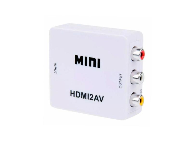 Adaptador Hdmi Para Av/Rca Com Áudio