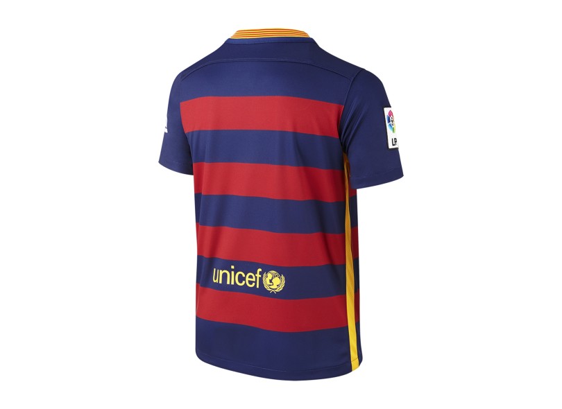 Camisa Torcedor Barcelona I 2015/16 Infantil sem Número Nike