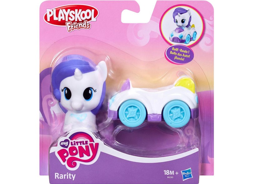 Boneca My Little Pony Rarity Playskoll Friends Veículo Hasbro