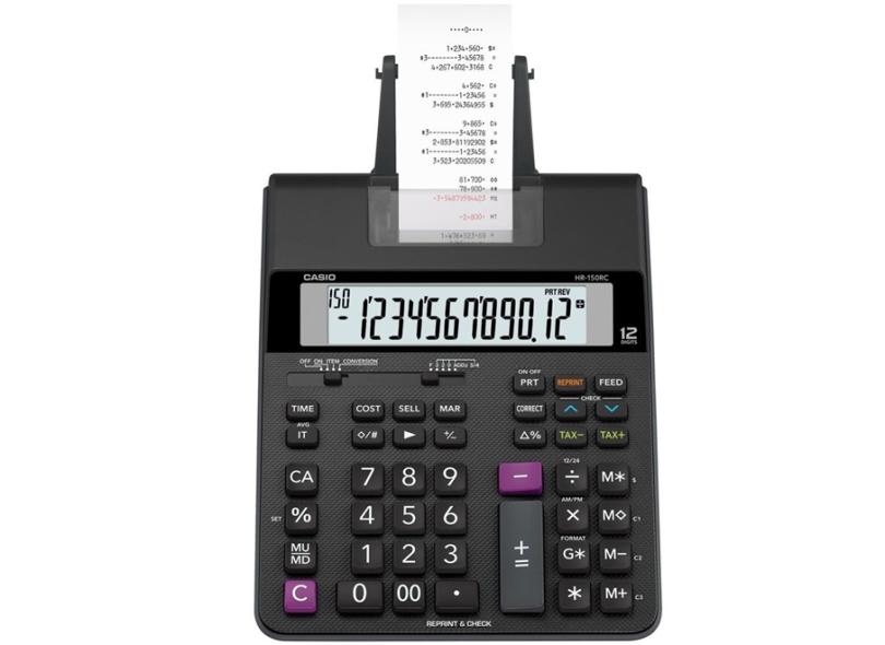Calculadora De Mesa com Bobina Casio HR-150RC