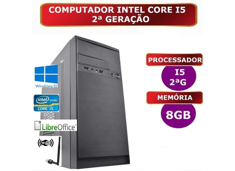Computador CPU PC Intel Core i5 2ª Geração - Memória 8 GB