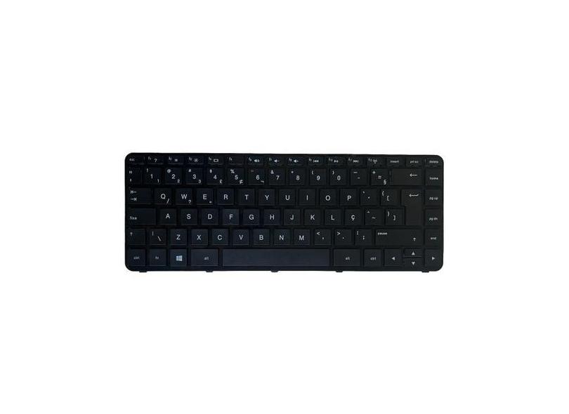 Teclado para Notebook bringIT compatível com HP 14-N ABNT2 - UK Style,