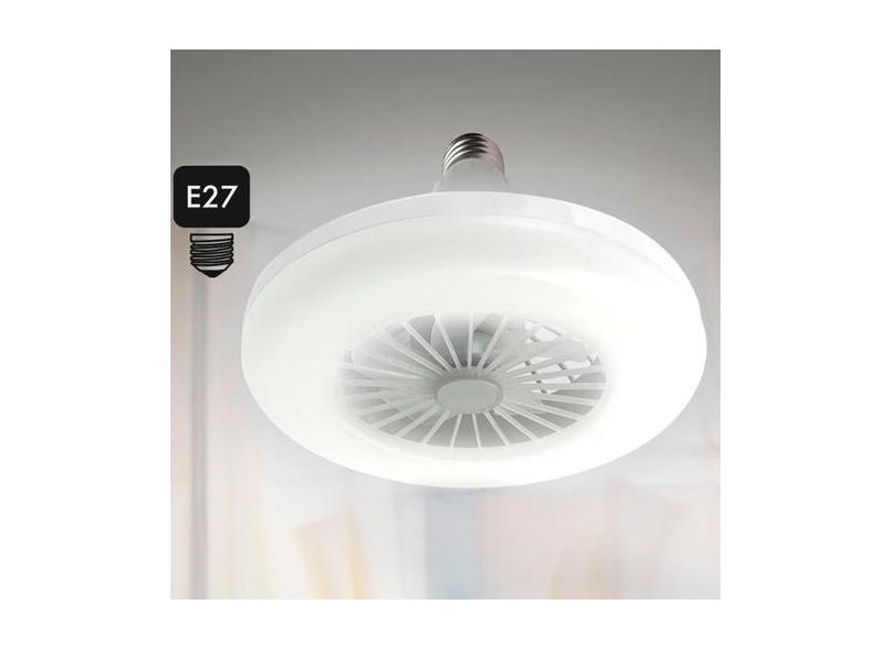 Lâmpada Led Com Ventilador De Teto Controle Remoto Ajustável - Desert