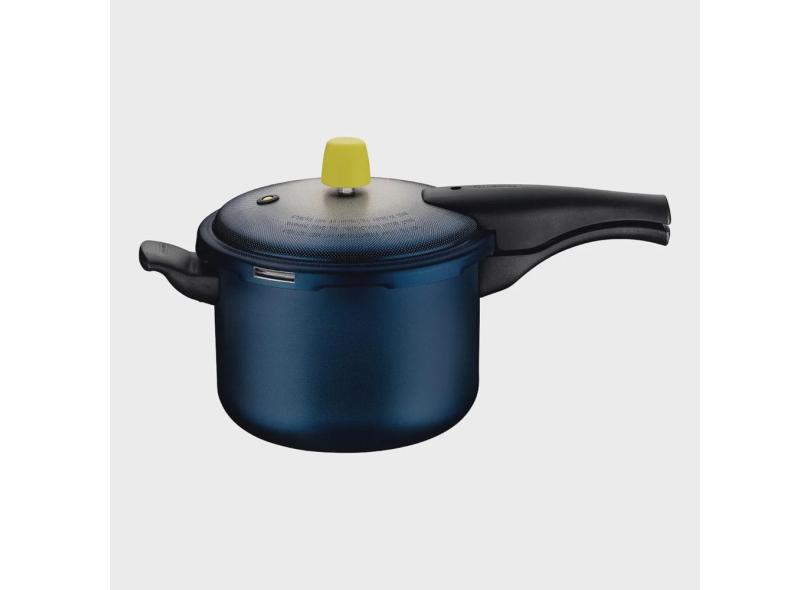 Panela de Pressão Tramontina Vancouver Spot 4,5 Litros 20 cm Azul em Alumínio Antiaderente Starflon Max