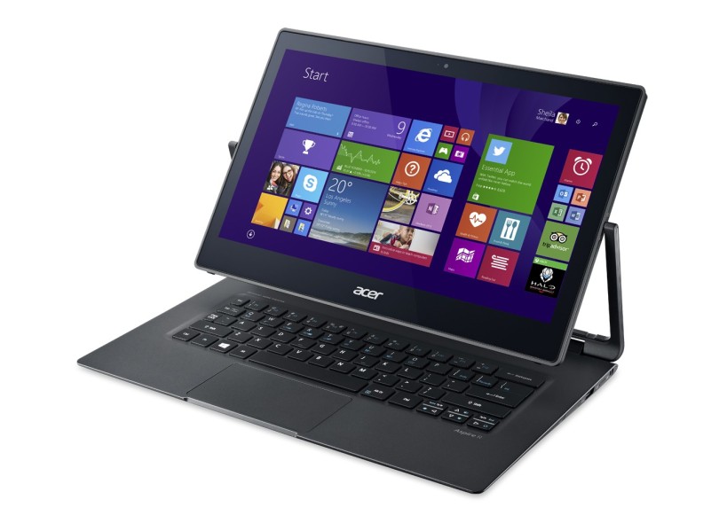 Notebook Conversível Acer Aspire R Intel Core i7 5500U 8 GB de RAM SSD 256 GB LED 13.3 " Touchscreen 5500 Windows 8.1 R7-371T-76UV