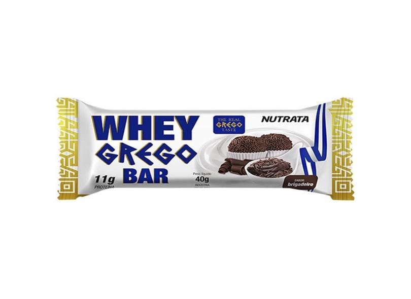 WHEY GREGO BAR NUTRATA 40G - Barra de proteina- whey protein em barra