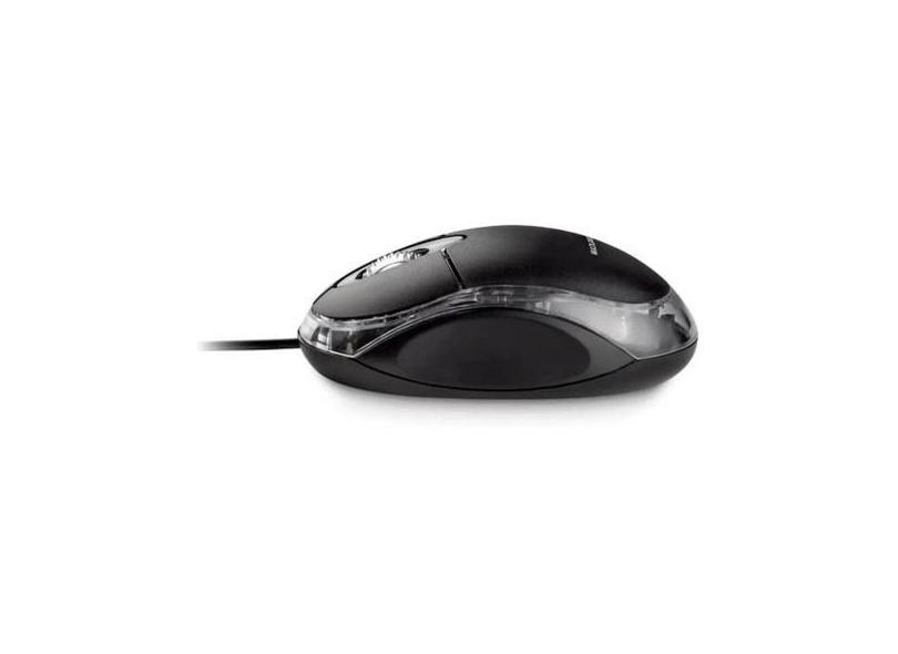 Mouse Usb Preto Classic Fio Black Office Multilaser