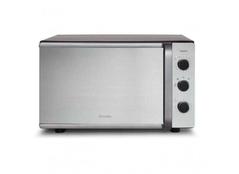 Forno Elétrico De Bancada Mueller Sapore Espelhado Inox 44 Litros 220V