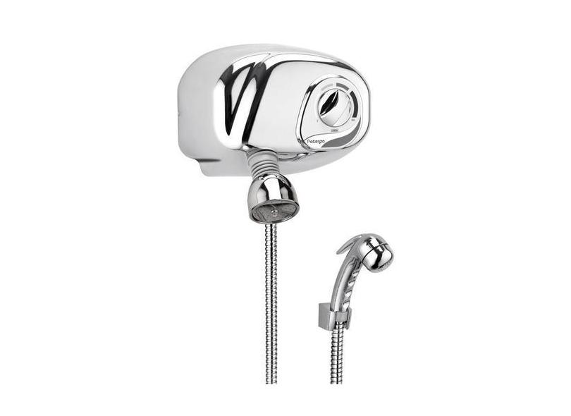 Ducha Potenza Cromada Inox C/ Desviador Cardal 7800w 220v, 220V