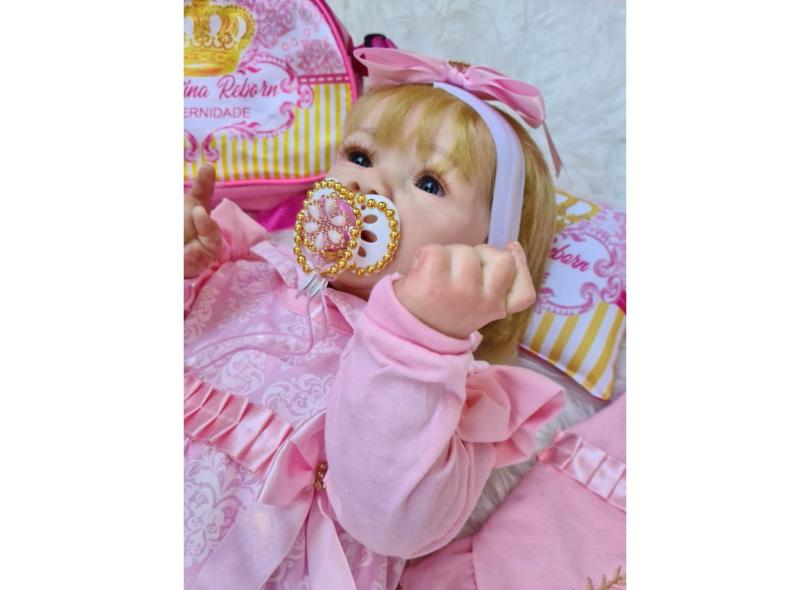 Boneca Bebê Reborn Menina Loira Realista Com Acessórios - ShopJJ -  Brinquedos, Bebe Reborn e Utilidades