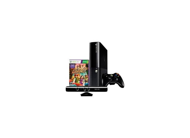 Console Xbox 360 4GB + Kinect Sensor + Game Kinect Adventures +