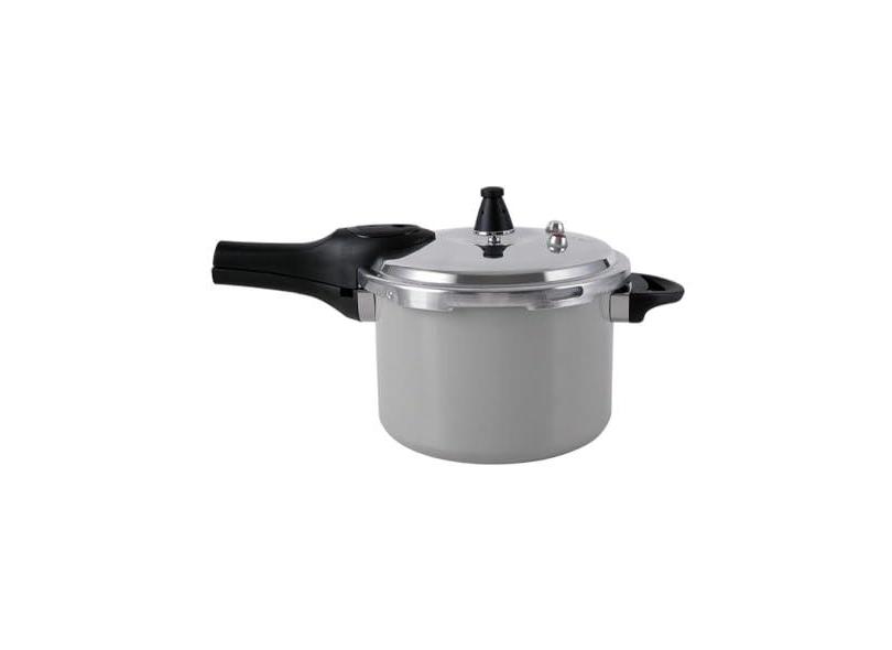 Panela de Pressão Brinox 4,2 L Antiaderente Ceramic Life Pressure com Indução Cinza