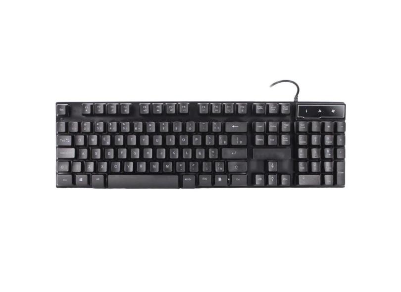 Teclado Com Fio Para Jogo Digitação De Texto Anti Ghosting ç