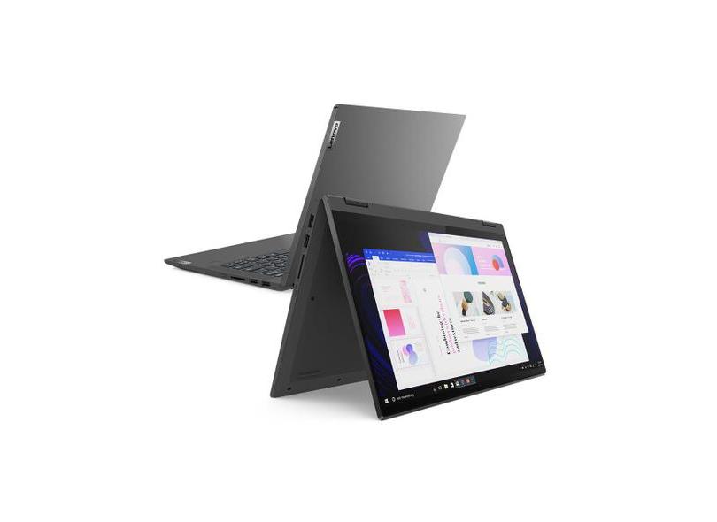 Notebook Conversível Lenovo IdeaPad Flex Intel Core i3 1005G1 10ª Geração 4.0 GB de RAM 128.0 GB 14 " Touchscreen Windows 10 5i 81WS0003BR