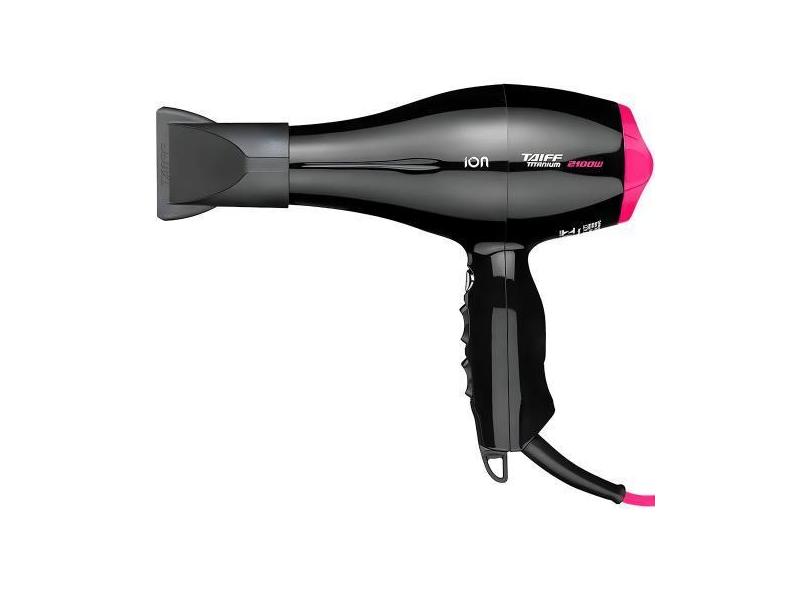 Secador De Cabelo Taiff Profissional Titanium 2100 W 110V - Preto/Rosa