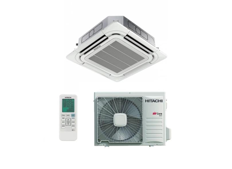 Ar Condicionado Split Cassete Inverter Hitachi 46000 Btus Quente e Frio Aircore 600 220v Monofásico