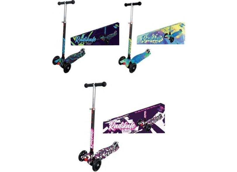 Patinete 3 Rodas Led Infantil 50Kg Unisses Presente Perfeito