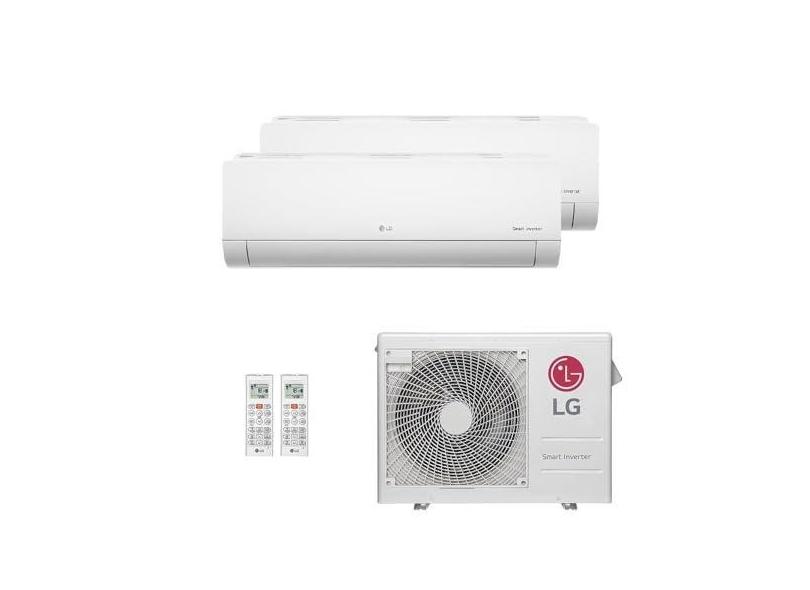 Ar-Condicionado Multi Split Inverter LG 24.000 (1x Evap HW 12.000 + 1x Evap HW 18.000) Quente/Frio 220V