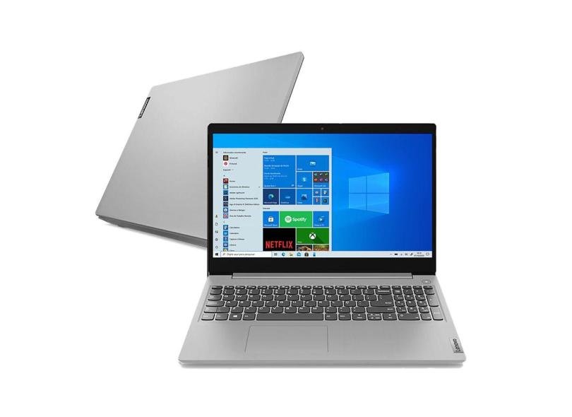 Notebook Lenovo Ultrafino Ideapad 3i Intel Celeron-N4020 4GB 128GB SSD W10 15.6" Prata