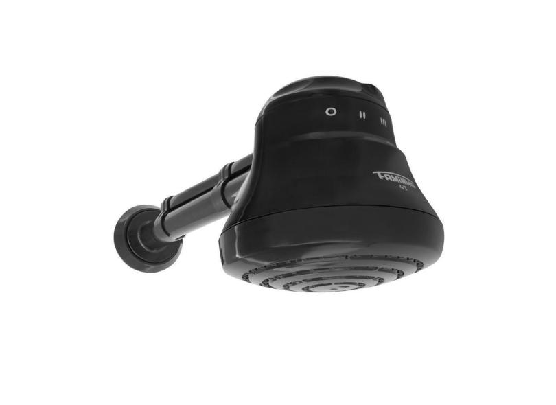 Chuveiro Faminho Black 4t Ducha c- Cano 30cm 220v 6800w Fame
