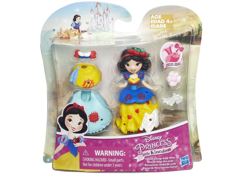 Boneca Princesas Disney Mini Princesa e Vestido Branca de Neve Hasbro