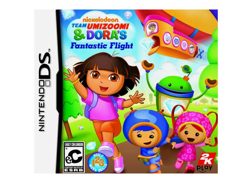 Jogo Nickelodeon Team Umizoomi e Dora's Fantastic Flight 2K Nintendo DS