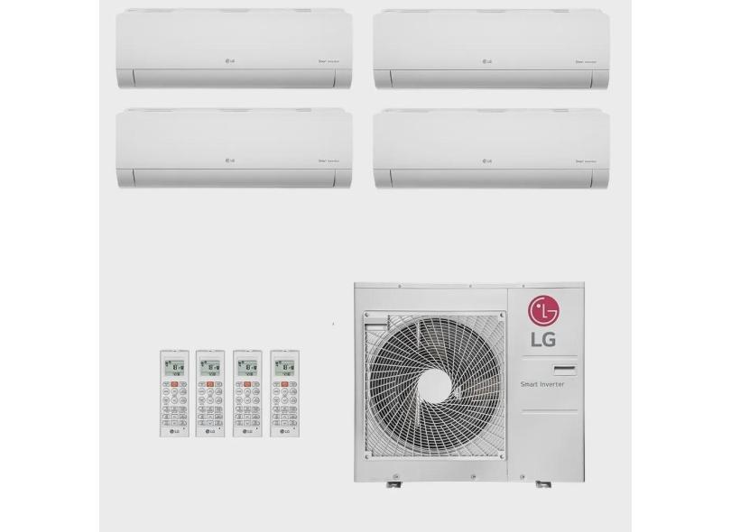 Ar-Condicionado Multi Split Inverter LG 36.000 (2x Evap hw 9.000 + 1x Evap hw 12.000 + 1x Evap hw 18.000) Quente/Frio 220V