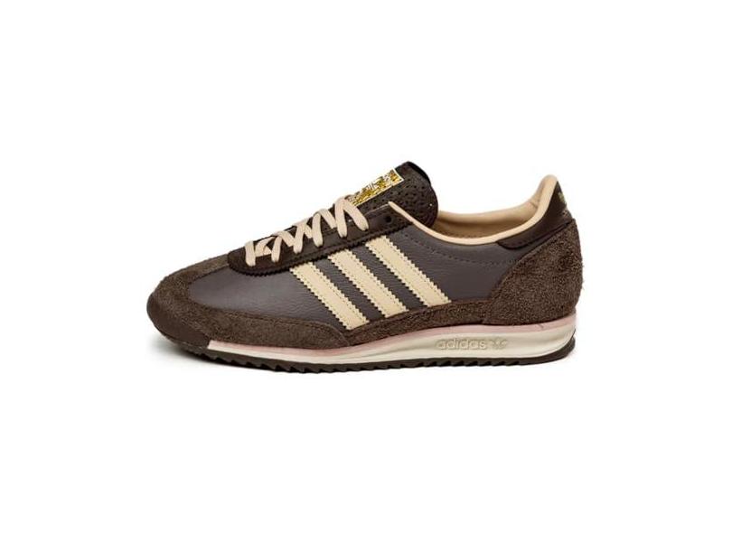 adidas Originals SL 72 Tênis feminino, Carvão e areia, marrom, rosa, 36