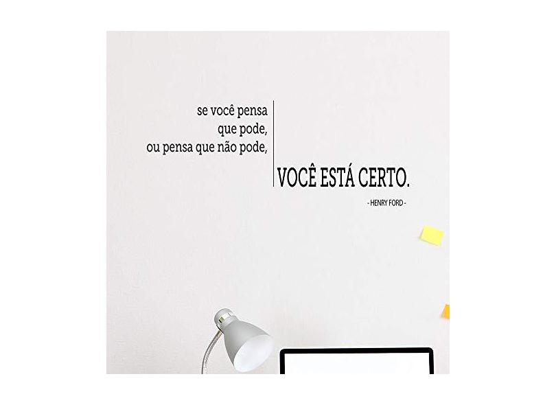 Adesivo de Parede Se Você Pensa que Pode ou Não Pode em Promoção é no ...