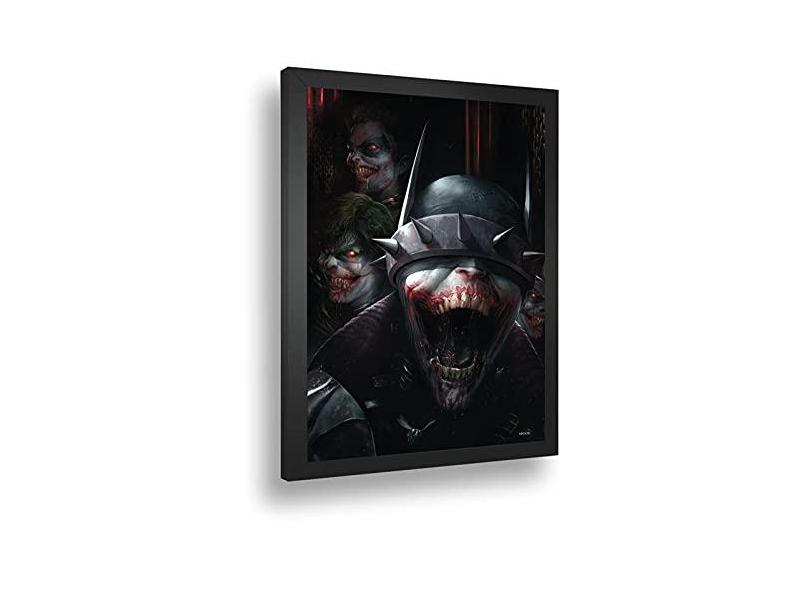 Quadro Decorativo emoldurado Poste Batman Que Ri Coringa Dc Comics em  Promoção na Americanas