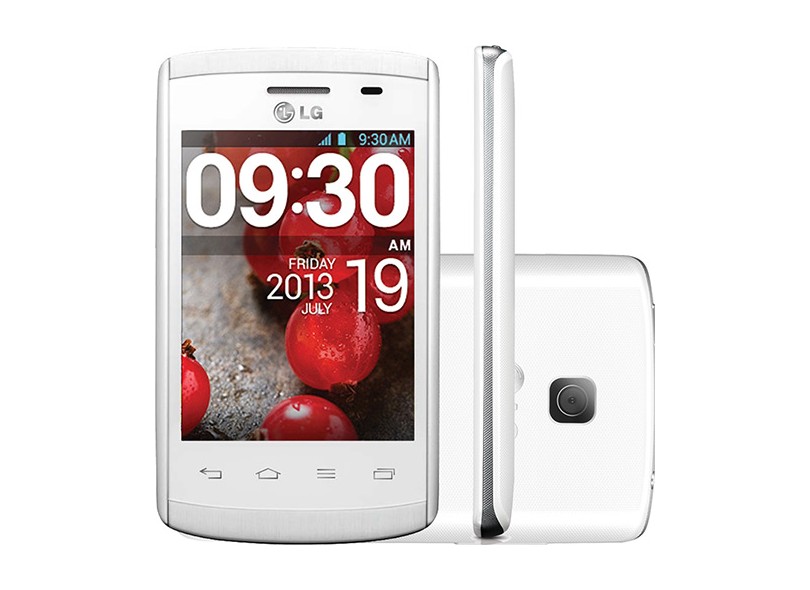 Smartphone LG Optimus L1 II E410 Câmera 2,0 MP Desbloqueado 4 GB Android 4.1 (Jelly Bean) Wi-Fi 3G